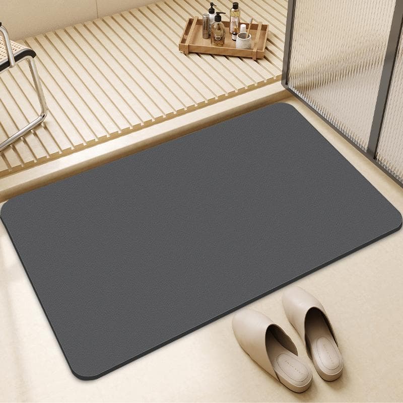 Solid Diatom Mud Bath Mat for Bathroom, Anti-slip, Water-absorbing Foot Mat, Durable and Easy to Clean for Home Entryway