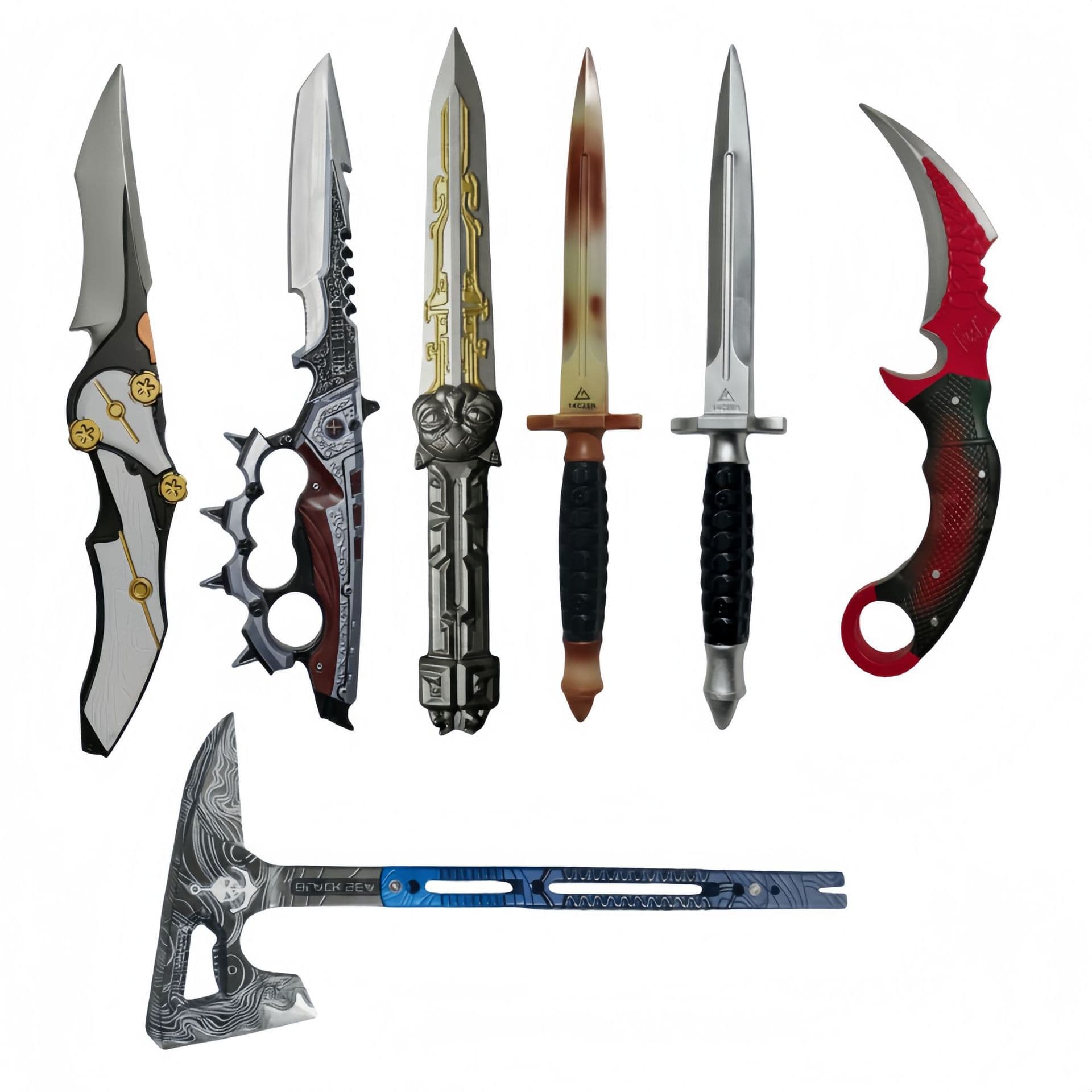 Delta Action Game Peripheral PU Weapons Small Children's Toys COS Role Play Comic Exhibition Props Model