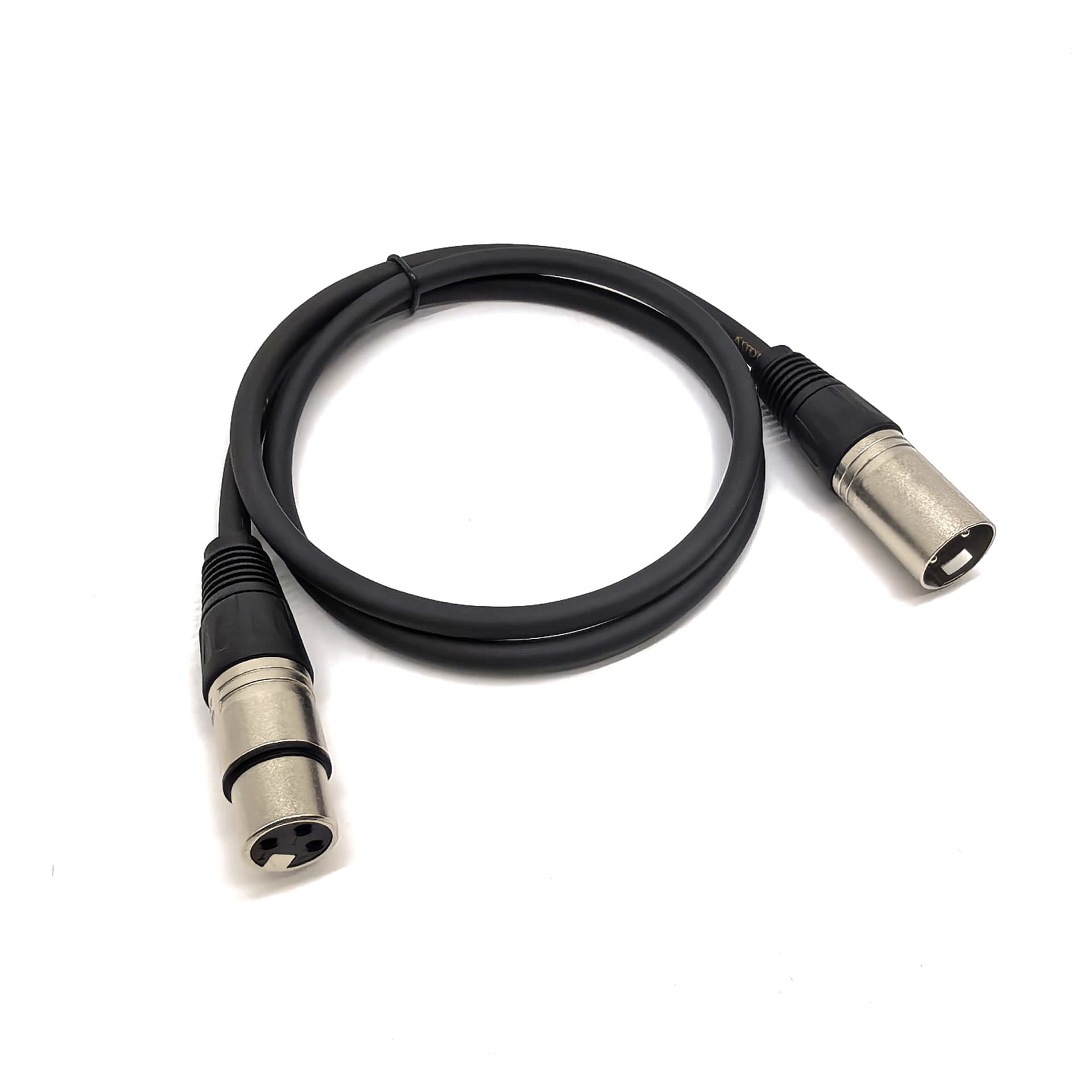 Black 3-Pin XLR Male to Female Cable, XLR Microphone Cable, XLR Balanced Line, XLR Mic