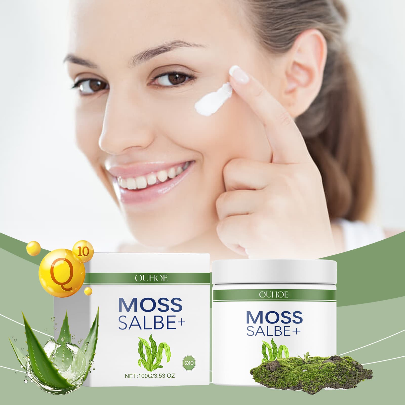 OUHOE Cross-border Bestseller New Moisturizing Face Cream with Aloe Vera for Hydrating, Nourishing, and Refreshing Skin Care