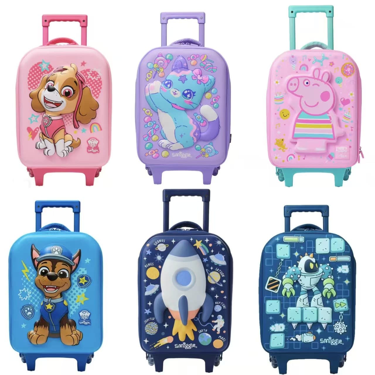 Australia Smiggle Medium Rolling Luggage for Kids, Super Cute Suitcase for Primary School Students