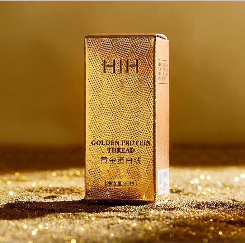 HIH Gold Protein Thread Lifting, Moisturizing and Moisturizing Beauty Salon Gold Protein Thread Carving Factory Dropshipping