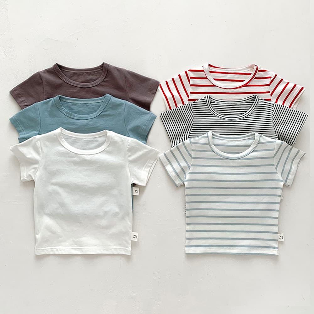 Baby Summer Clothes: Men's Baby Short-Sleeve T-Shirt, Thin Cotton Top, Girls' Versatile Half-Sleeve T-Shirt, Category A