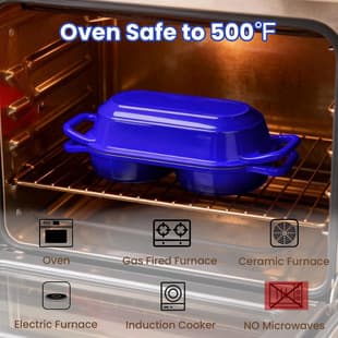 Amazon Cast Iron Bread Pan Oven Baking Tray Heavy Duty Dutch Oven for Homemade Bread Enamel Pot Cross-Border