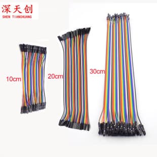Factory Direct High Quality 40P Rainbow Ribbon Dupont Wire, Dupont Wire, 10/20/30CM