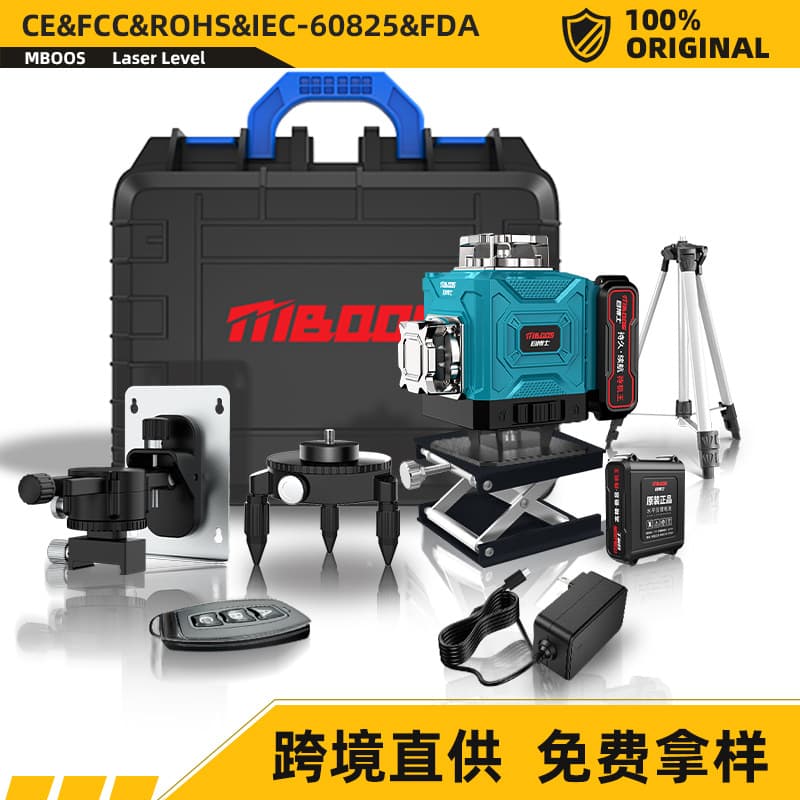 Infrared Laser Level 12 Lines Outdoor High Brightness High Precision Green Light 16 Lines Dual Color Makita Blue Floor Mounting Tool Factory