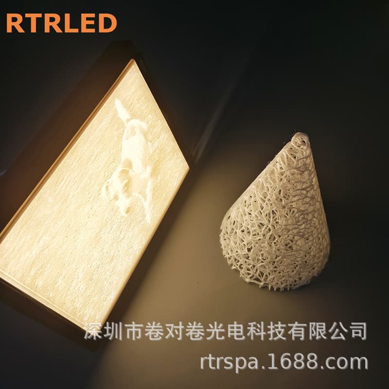 High CRI 90 embossed backlight light panel 3D compatible extension bamboo CMYK light panel kit 5V light panel USB interface C