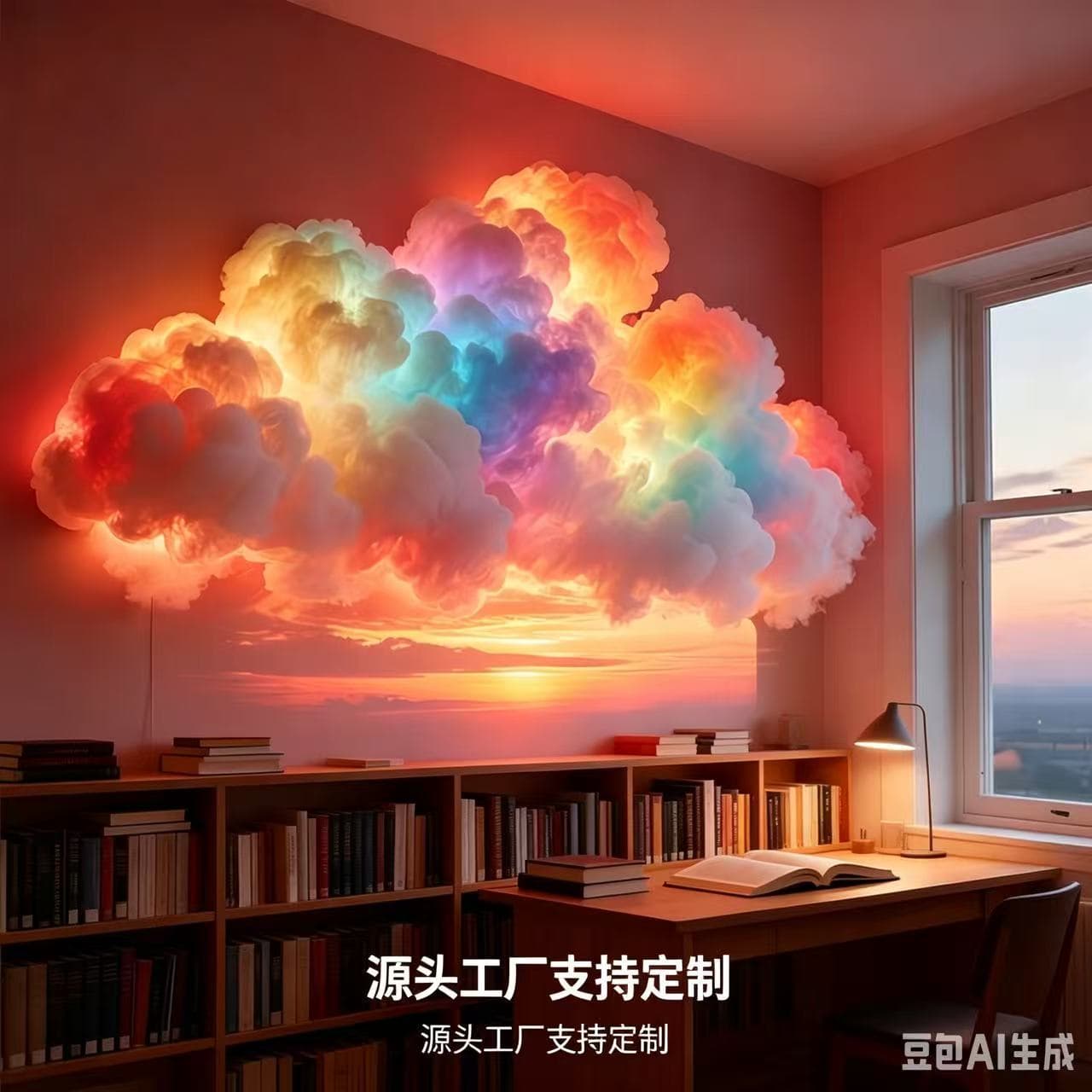 Cross-border popular thunder cloud light DIY kit night light cloud light magic Christmas light-emitting gaming room decoration usb