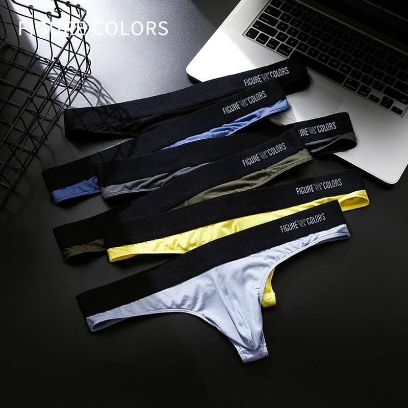 Men's Underwear Thong Modal Low-Rise Sexy Pure Desire Style Personalized Extra Spicy High-End Universal Briefs