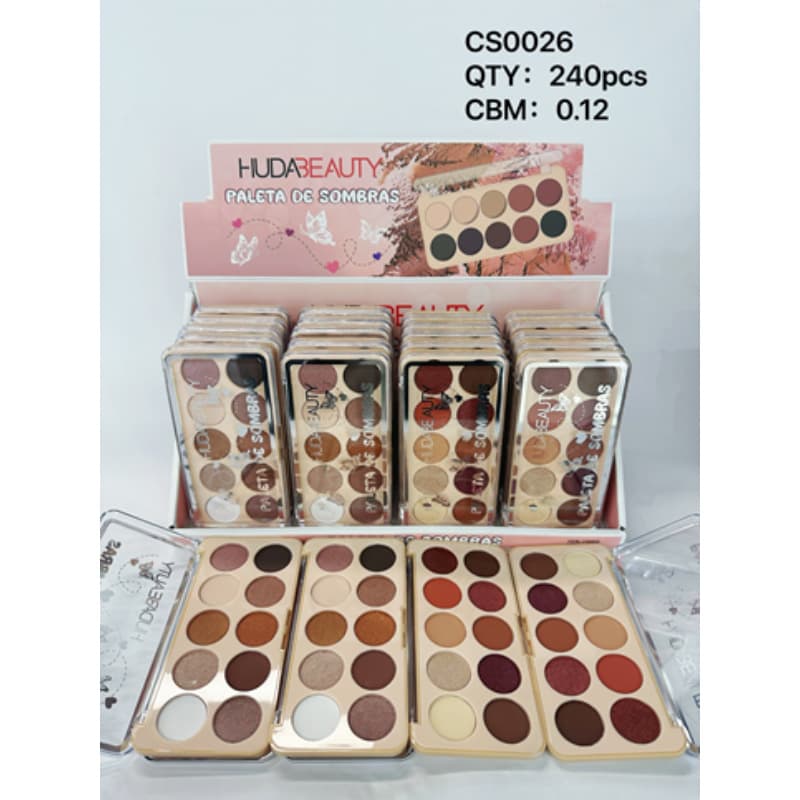 Huda Beauty Eyeshadow Palette Ten-Color Pearlescent Glitter Makeup Cosmetics