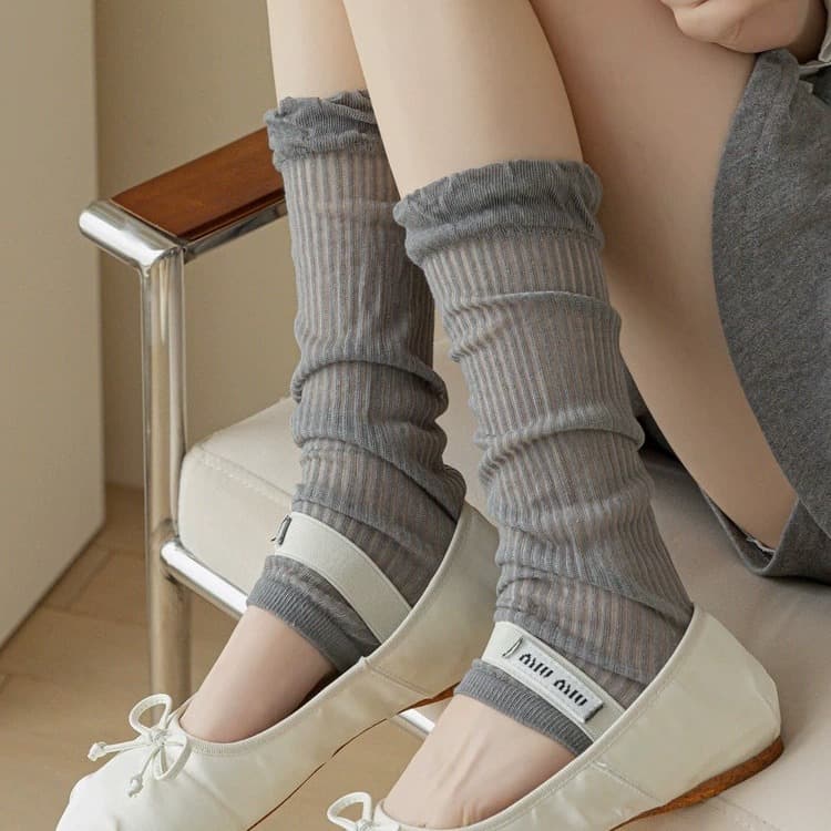 Summer Thin Women's Half-Toe Stacked Socks, Versatile Ballet Style, Sweet and Elegant Outfit, Beauty Socks