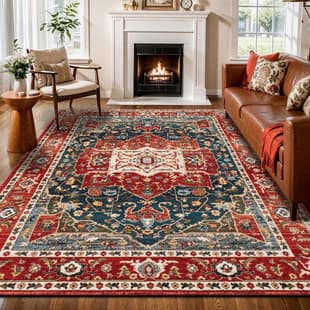 Cross-border best-selling Persian European and American vintage living room rug, bohemian style bedroom bedside hallway rug