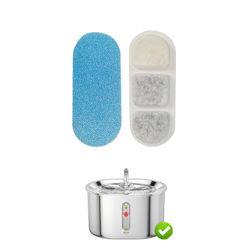 Amazon Hot Selling Pet Water Fountain Filter Cartridge Round Arc Cotton Cat Water Dispenser Filter Replacement Wholesale Factory