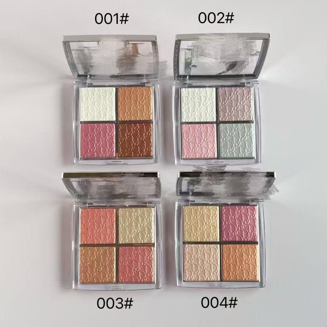 Cross-Border Dior Four-Color Highlighter and Blush Palette, Contour Palette, Facial Makeup Palette, New and Old Versions, Nine-Color Eyeshadow