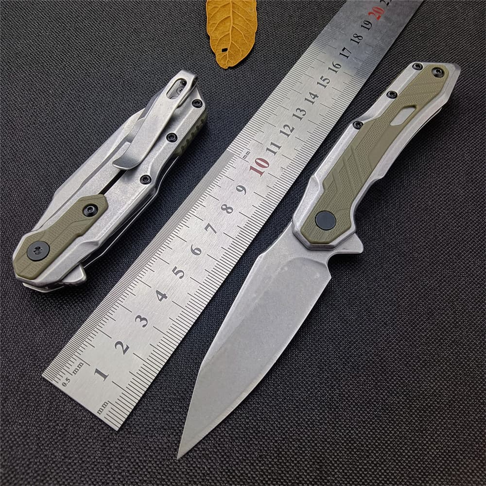 High Hardness Outdoor Camping EDC Self-Defense Folding Knife Small Sharp 8Cr13Mov Material Card Show Knife Wholesale