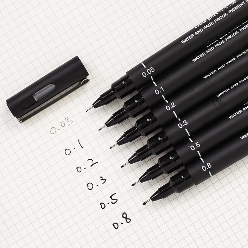 Mitsubishi PIN-200 Technical Pen, Drafting Pen 005-08, Practice and Exam Specific Drawing Pen