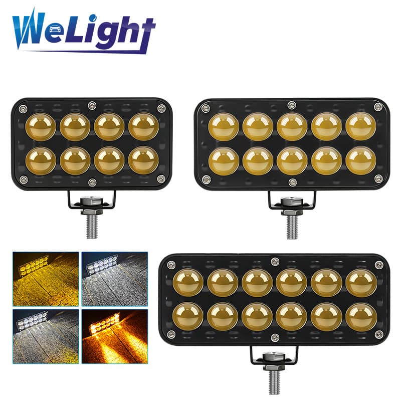8 LED Spotlights Motorcycle Off-Road Modification 54W Aluminum Shell Strobe Headlight Waterproof High Beam Auxiliary Light