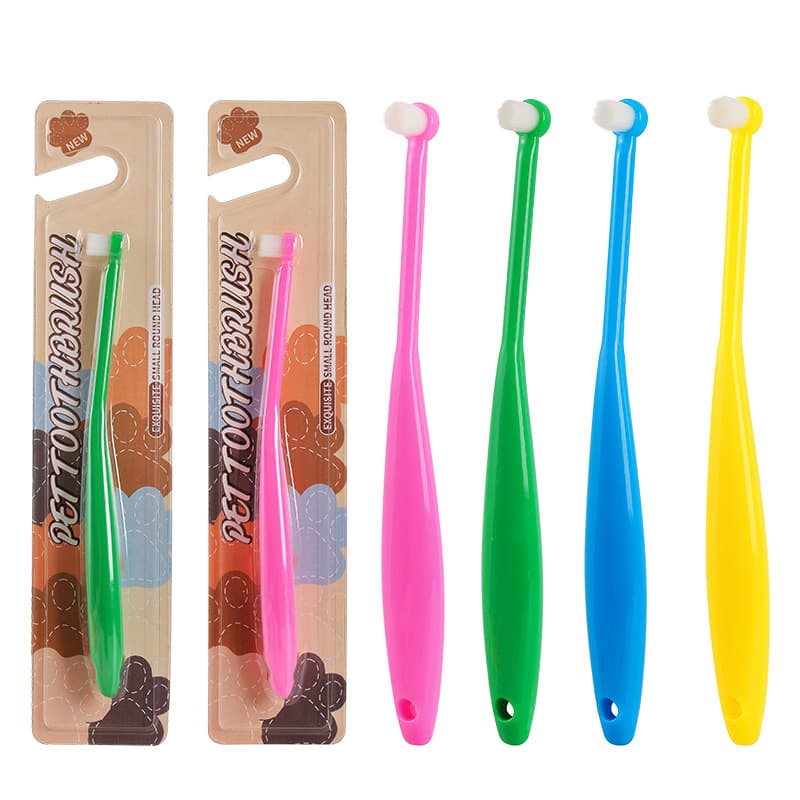 2025 Eco-Friendly Soft Pet Dog Toothbrush Set for Home Use