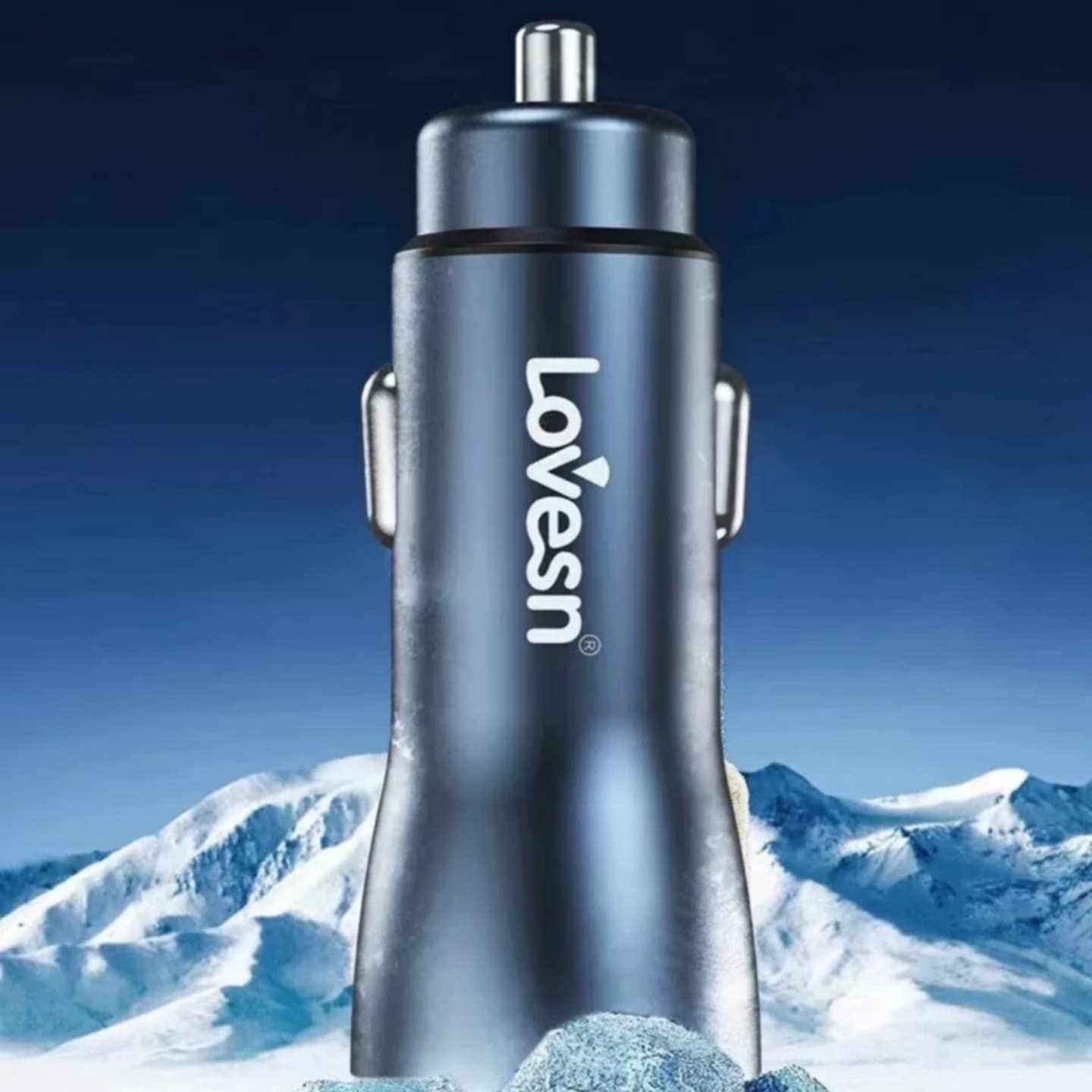 Seasonic DC60 Car Charger 66W Fast Charging 2-in-1 Car Cigarette Lighter Adapter Dual USB for Trucks