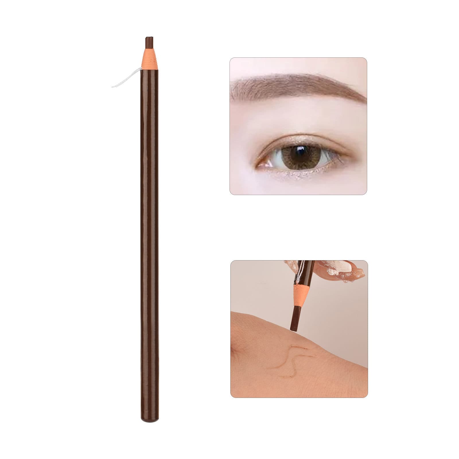 Waterproof, sweat-proof, smudge-proof, tear-off type single-head eyebrow pencil, 1 piece, non-fading, non-fading, smudge-proof and long-lasting