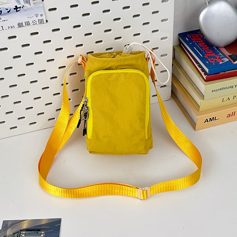 Cross-border New Simple Casual Shoulder Phone Bag Nylon Waterproof Running Sports Outdoor Portable Water Bottle Crossbody Bag