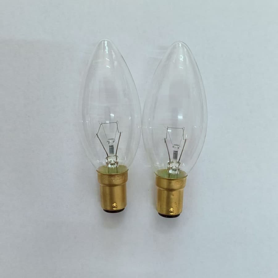 C35 Candle Type 220V B15 Brass Yellow Exclusively for Amazon