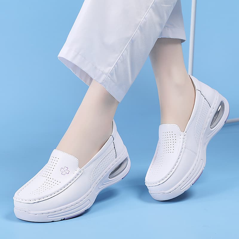 Nurse Shoes Women Summer In Stock, Versatile Fashion Air Cushion Medical Work Shoes, Anti-Slip, Non-Fatiguing, Factory Direct