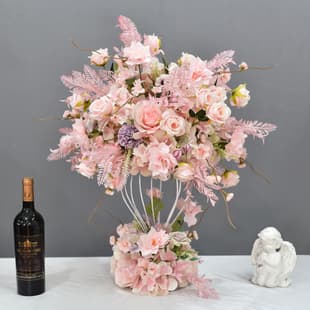 Wedding Props, Hotel Welcome Sign-in Table Artificial Flowers, Wedding Main Table Flowers, Window Display KTV Decorative Flowers