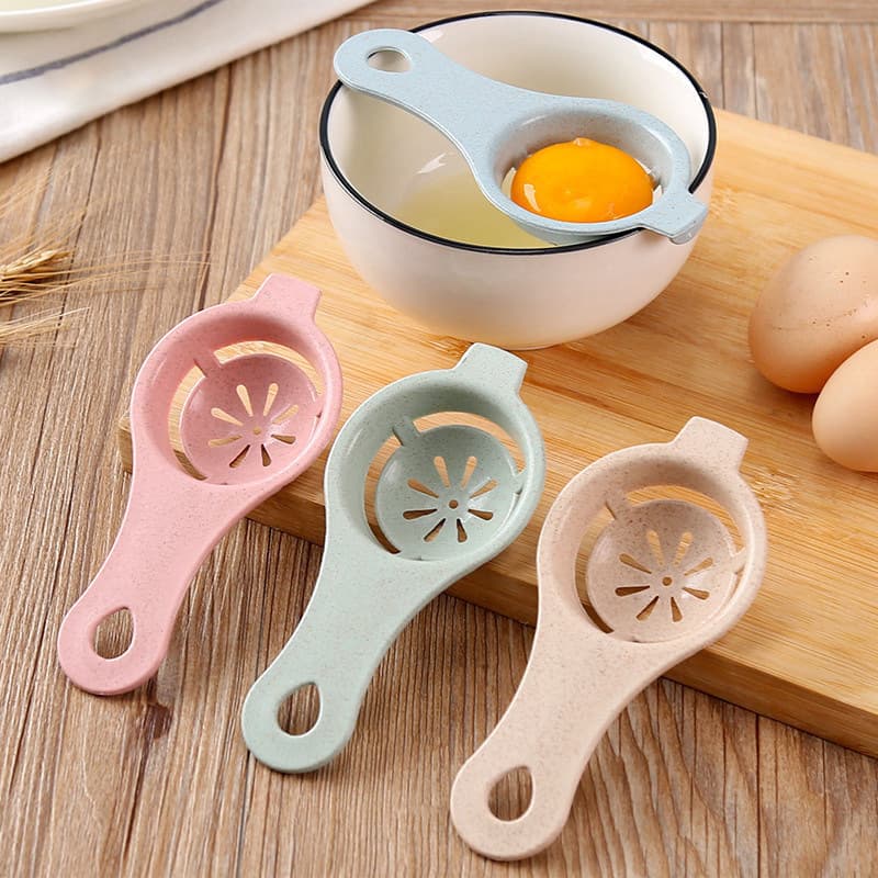 Wheat Straw Egg White Separator, Yolk Egg Divider, Egg Filter for Kitchen Baking Yolk and White Filter