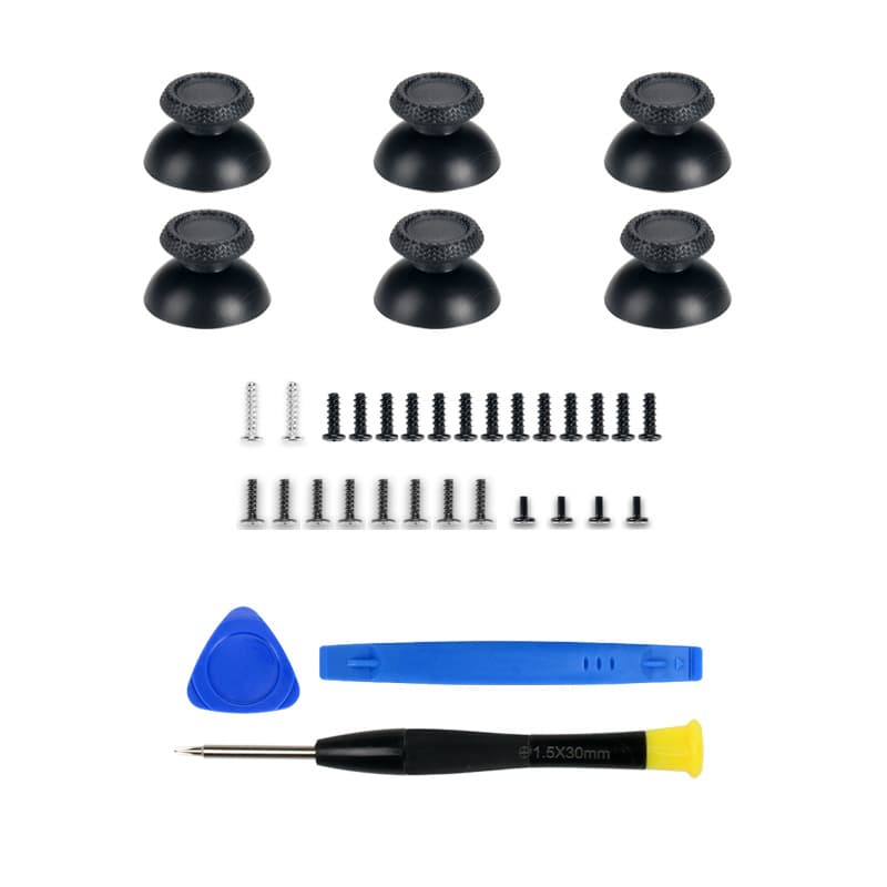 PS5 Controller Joystick Cap Mushroom Head Combo Set 12 P5 Repair Screwdriver Tool Accessories