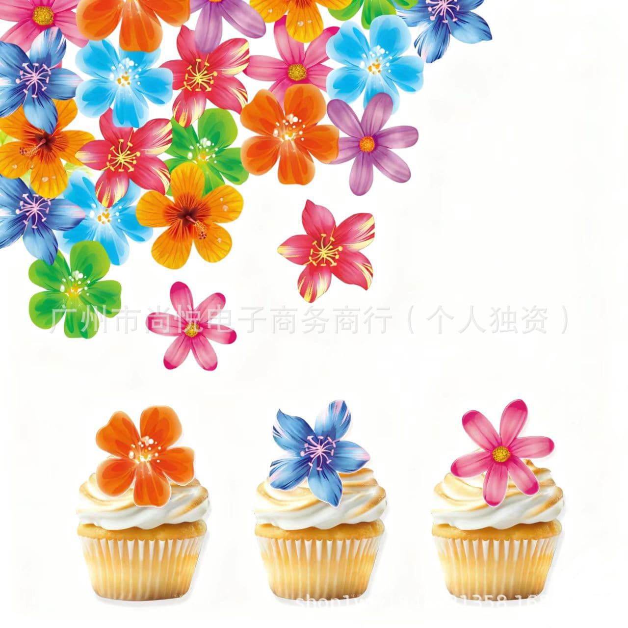 Cross-border supply wafer paper butterfly cake decoration, butterfly for Western restaurant cold dish plating, flower wafer butterfly