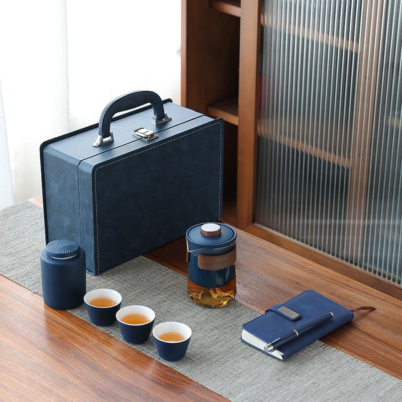 Creative and Practical Small Gift Notebook and Tea Set Gift Box for Corporate Events, Business Activities, and Client Souvenirs