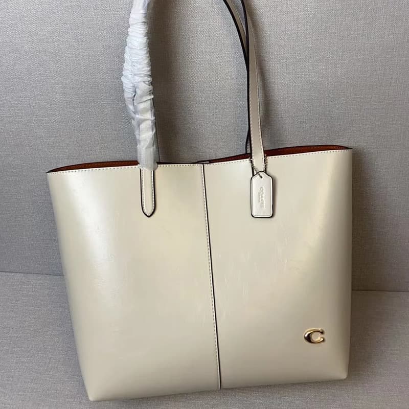 Coujia 2026 New Waxed Leather Tote Bag Shopping Bag Fashion Retro Large Capacity Shoulder Handbag Commuter Women's Bag