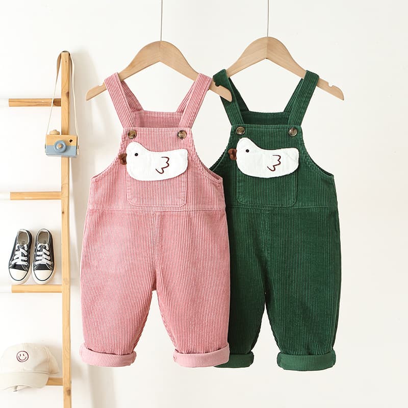 ins children's clothing 2026 new Korean style children's overalls 0-3 years old baby cartoon cute corduroy overalls