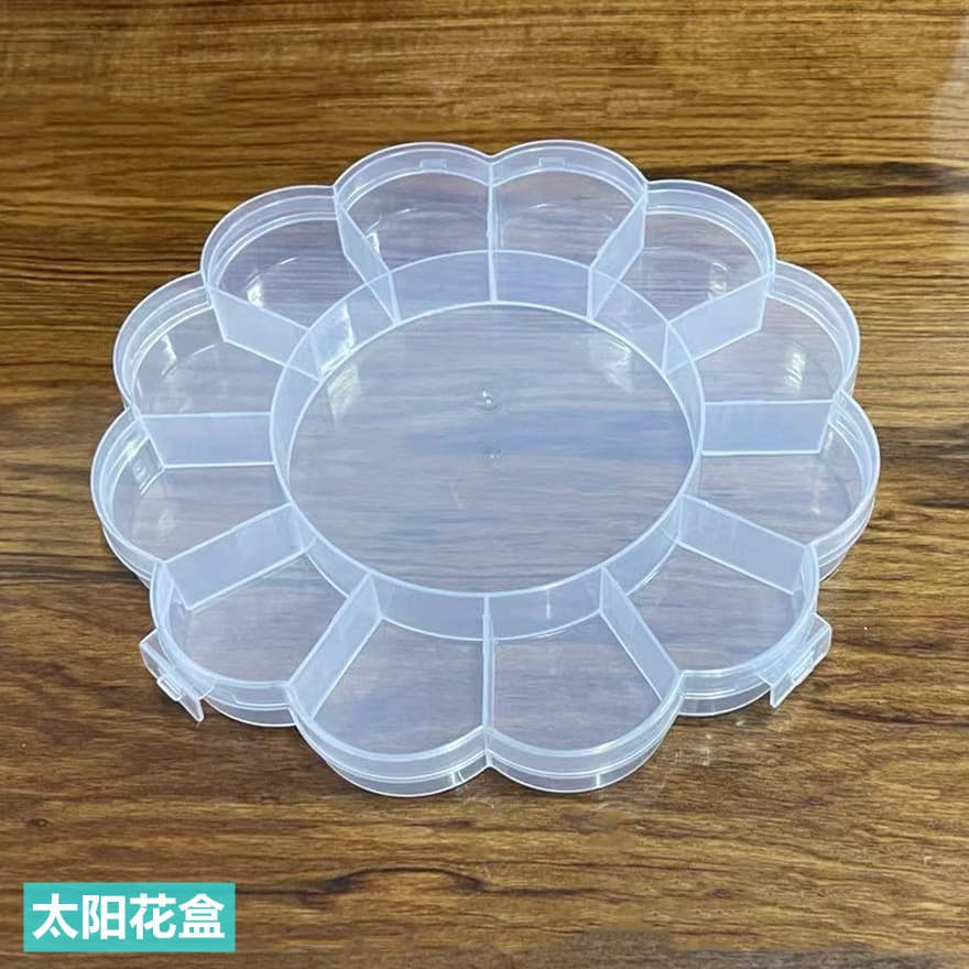 Factory Multi-Compartment Transparent PP Plastic Box, Detachable Injection Molded Parts Box, Component Packaging Storage Box Wholesale
