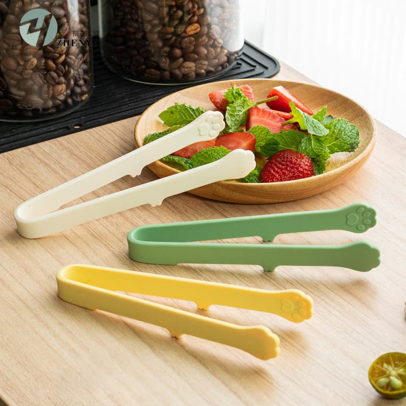 Silicone Cat Paw Food Tongs Ice Tongs Heat-Resistant Food Tongs Salad Tongs Cute Snack Small Tongs Ice Cube Tongs