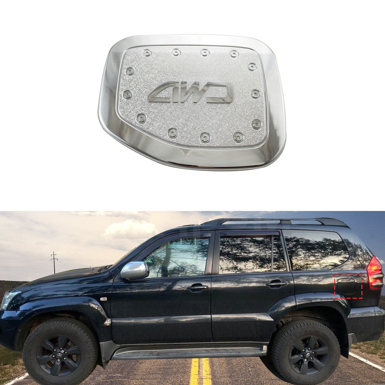 Suitable for Prado 2700 FJ120 ABS fuel tank cap high quality car decorative accessories oil