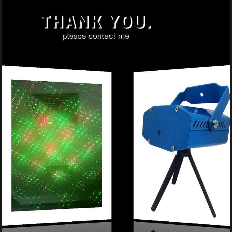 Custom [Plastic] Laser Light Bar KTV Stage Atmosphere Lamp Bedroom Night Light Sound-Activated USB