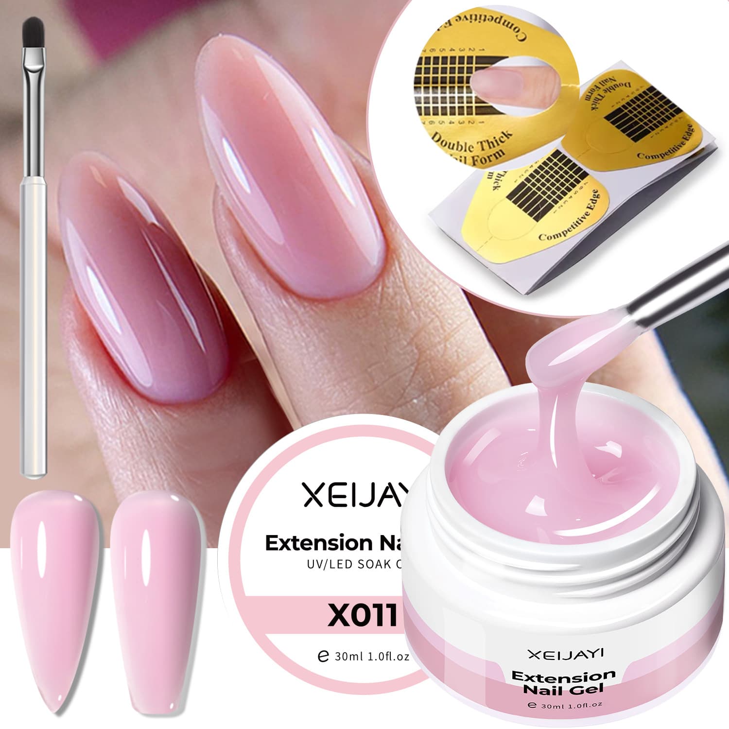 30ml large-capacity canned manicure extension tape holder that fits the nail surface and is easy to fix, specifically for nail salons