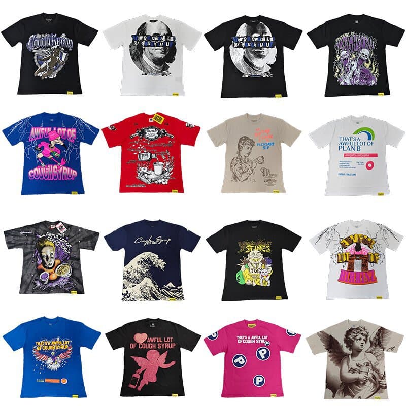 THAT'S A AWFUL LOT OF COUGH SYRUP Cross-border New Trend Casual Men's T-Shirt Short Sleeve