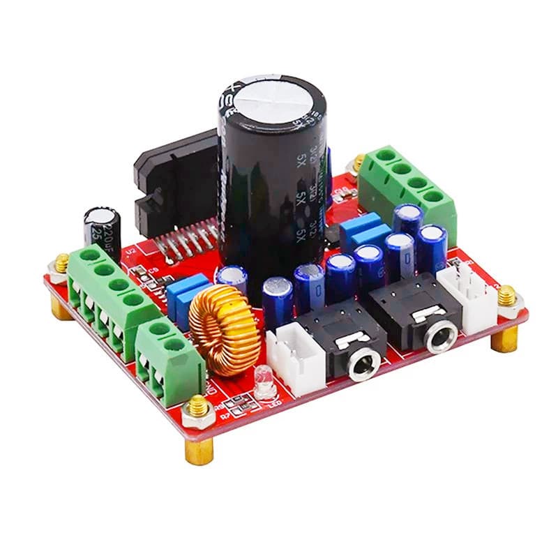High-end TDA7850 amplifier board, 4-channel car amplifier board, 4x50W, with BA3121 noise reduction and large electrolytic capacitor.