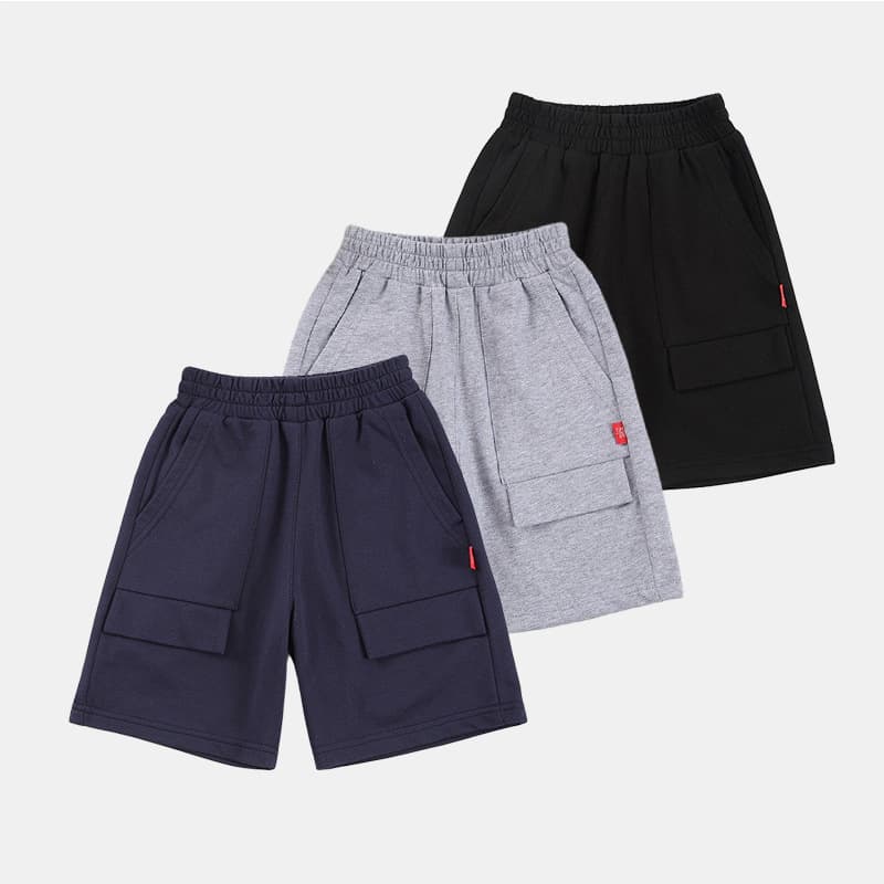 In Stock Cross-border Exclusive Boys Shorts Pure Cotton Summer Five-point Pants Children Medium Large Boys Sports