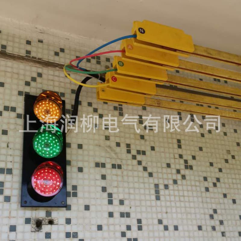 Slide Wire Indicator Light ABC-HCX-100 Three-Phase Power Crane Trolley Signal Light LED Light Source