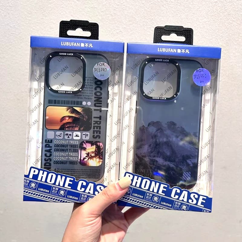 Lu Bufan trendy products are suitable for Apple 15 mobile phone cases, cartoon 13PROMAX/11/12/14 laser protective cases