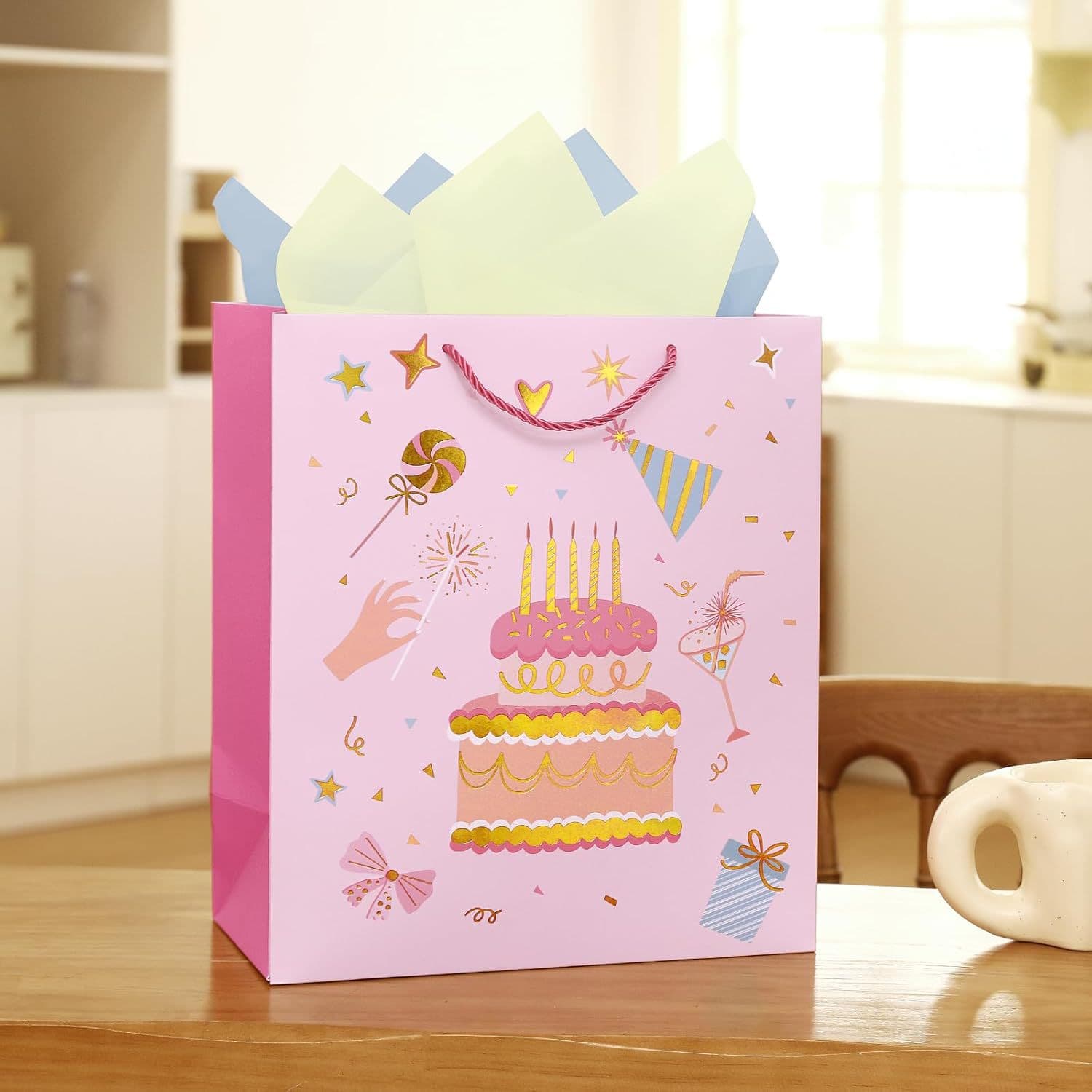 Foreign trade gift bags customized spot wholesale birthday party gift box hot stamping high-end gift box packaging bag handbag