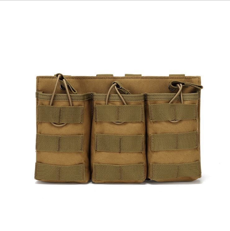 Cross-Border Tactical Triple Magazine Bag Field Vest Molle Accessory Bag Storage Bag Walkie-Talkie Bag Magazine Bag