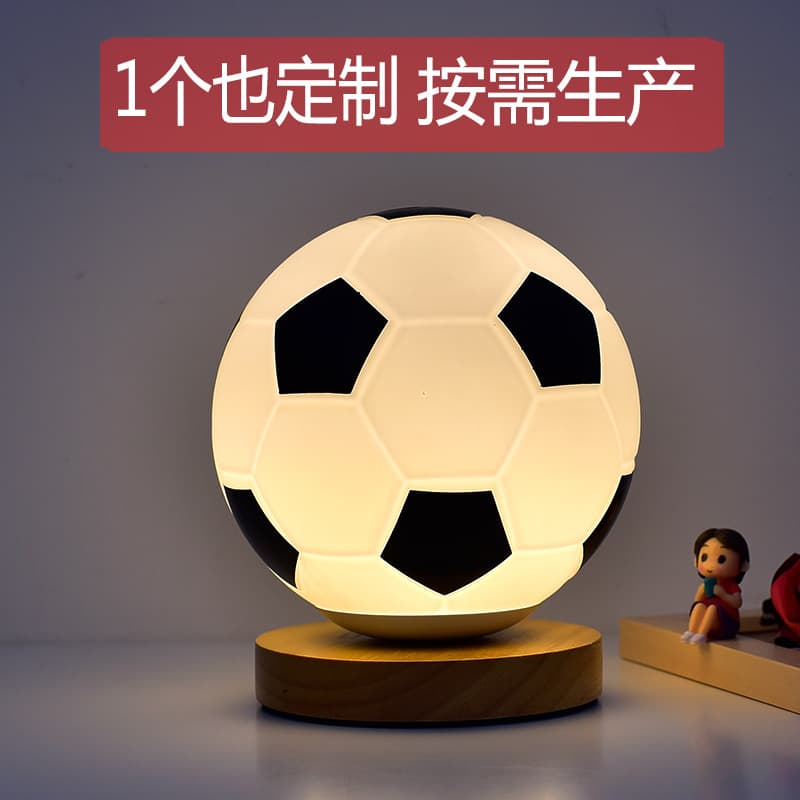 World Cup Football LED Night Light European Cup Glass Table Lamp Premium Bedroom Study Desk Decor