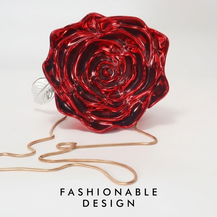 Elegant Acrylic Camellia Flower Box Bag Celebrity Dinner Bag Mini Coin Key Lipstick Crossbody Small Bag