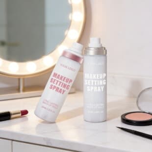 Cross-border no-logo small-batch setting spray, soft-focus matte finish makeup setting spray