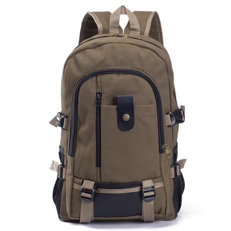 2024 New Men's Backpack Casual Travel Canvas Backpack Large Capacity Student Schoolbag Wholesale Drop Shipping